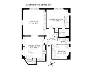 Zweben Team - Top Upper West Side NYC Realtor - 33 W 67th St #8R - web - Floor Plan