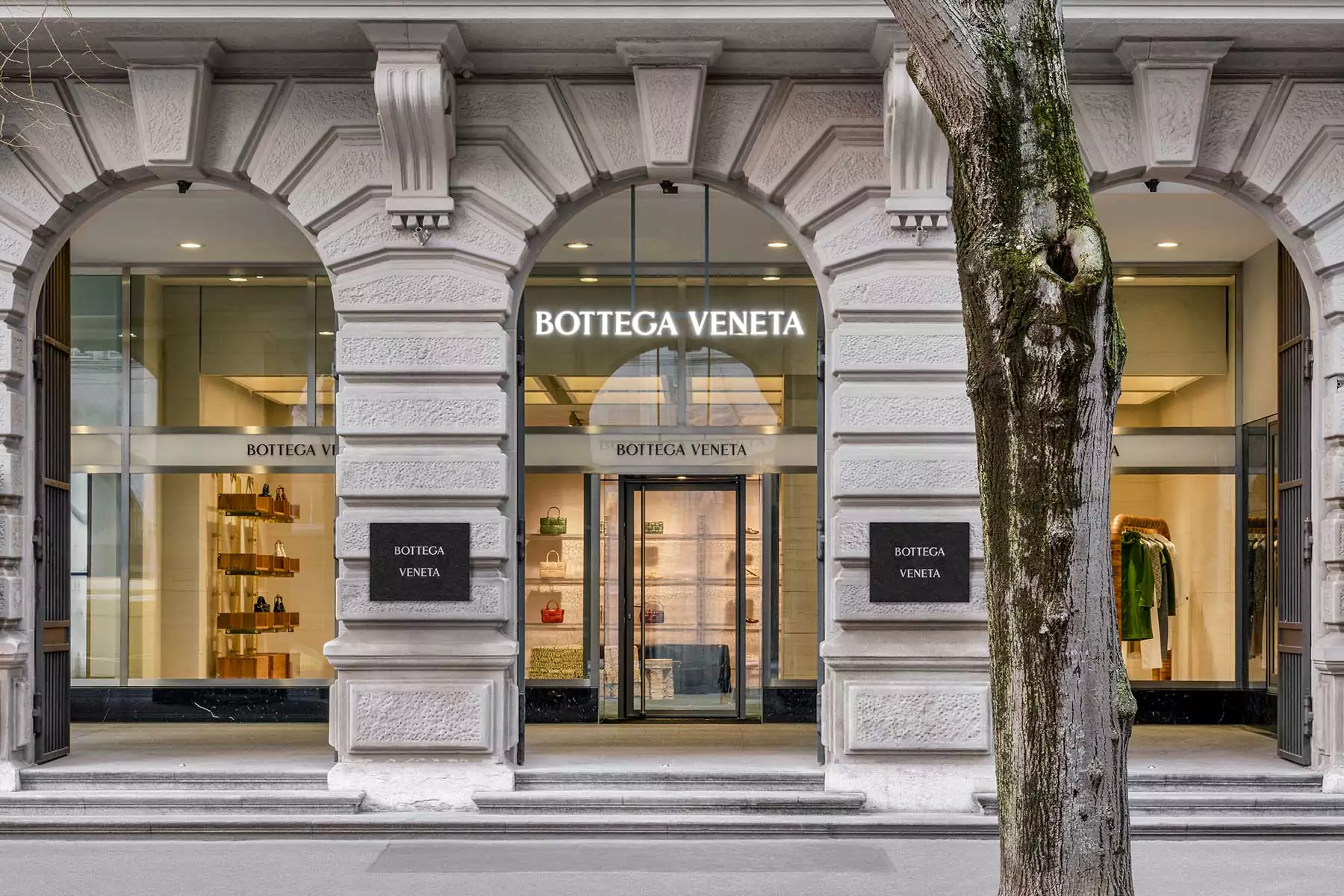 Luxury Storefront of Bottega Veneta in New York