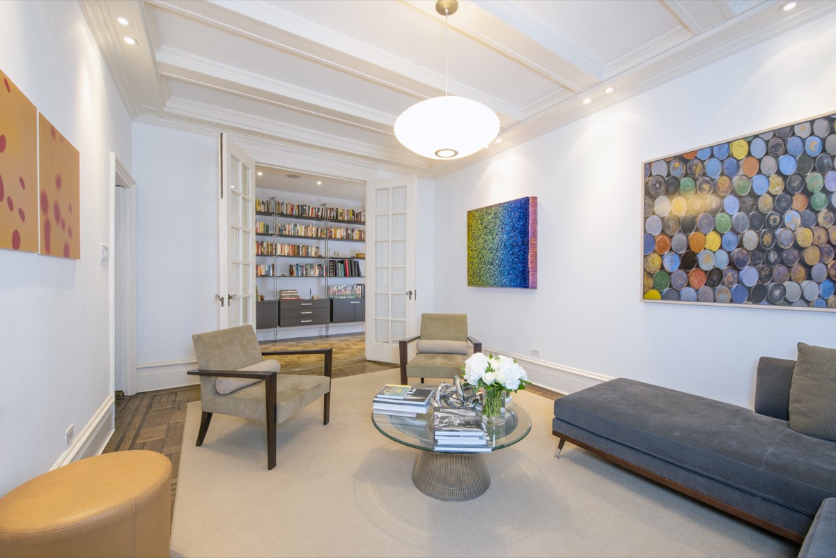 Living room in 645 W End Ave apartment, listed by The Zweben Team, your trusted New York listing agent.