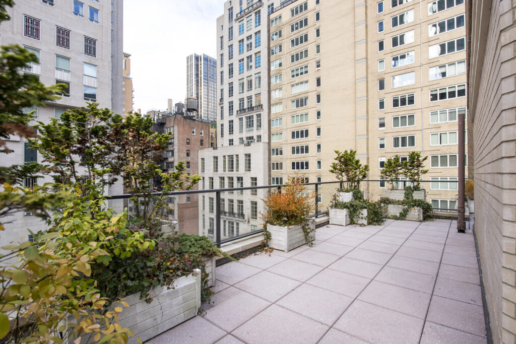 Luxury Upper West Side Residential Real Estate Co-Op  with Terrace Views